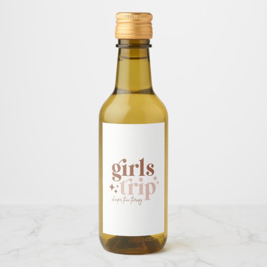 Girls Trip billiger als Therapie Weinetikett (Vorderseite)