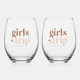 Girls Trip billiger als TherapieWillkommensbeutel Weinglas Ohne Stiel