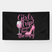 Girls Trip billiger als Therapiewochenende Party Banner (Horizontal)