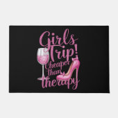 Girls Trip billiger als Therapiewochenende Party Fußmatte (Vorderseite)