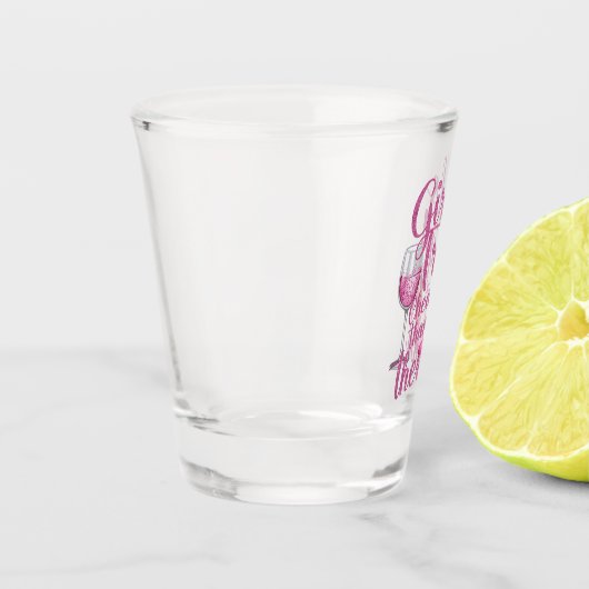 Girls Trip billiger als Therapiewochenende Party Schnapsglas (Links)