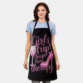 Girls Trip billiger als Therapiewochenende Party Schürze (Getragen)