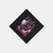 Girls Trip billiger als Therapiewochenende Party Serviette (Ecke)