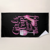 Girls Trip billiger als Therapiewochenende Party Strandtuch (Vorderseite)