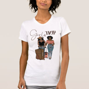 Girls Trip Black Liebe Reisen Afrikanisches Afro T-Shirt