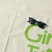 Girls Trip Blue und Green Beach Towel Strandtuch (Beispiel)
