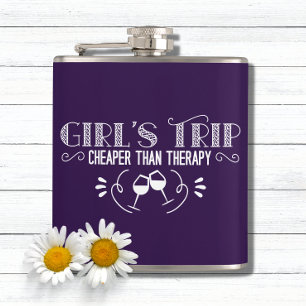 Girls Trip Cheaper Than Therapy Flachmann