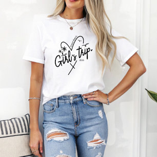 Girls Trip Custom Beach Zielort Reisen T-Shirt