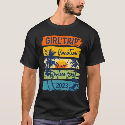 Girls Trip Daytona Beach Florida 2023 Niedlich Gir T-Shirt (Vorderseite)