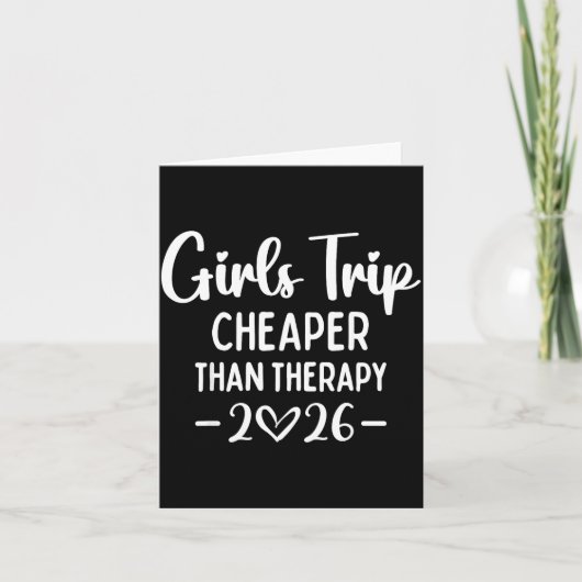 Girls Trip Er Than A Therapy 2026 Weekend Queen Si Karte (Vorderseite)