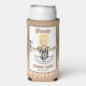 Girls Trip Female Blonde Cartoon Vacation Foam Selters Dosenkühler (Seltzer Vorderseite)