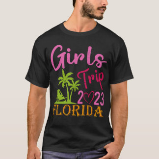 Girls Trip Florida 2023 Girls Weekend Summer Beach T-Shirt