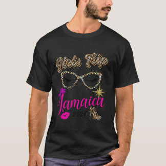 Girls Trip Jamaica 2024 Beach Womens Vacation Birt T-Shirt