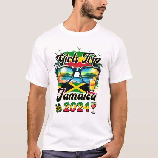 Girls Trip Jamaica 2024 Sommerferien Matching G T-Shirt (Vorderseite)