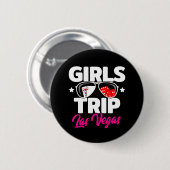 Girl's Trip Las Vegas Vacation Giro del Malcantone Button (Vorne & Hinten)