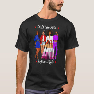 Girls Trip Lesbian Vacation Gay Woman Hen D T-Shirt
