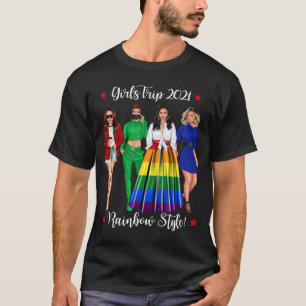 Girls Trip LGBTQ Urlaub Gay Frau Lesbische Hen Do T-Shirt