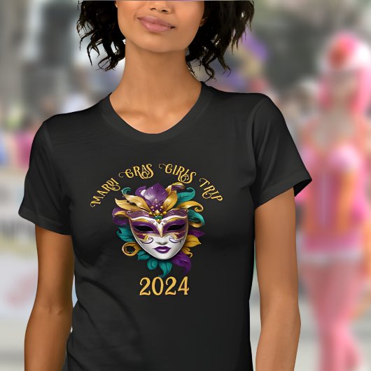 Girls Trip Mardi Gras 2024 Maske T-Shirt