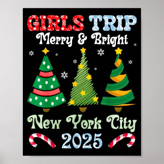 Girls Trip Merry And Bright Xmas New York City Vac Poster (Vorne)