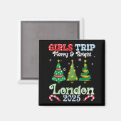 Girls Trip Merry Bright Christmas In London Vacati Magnet (Vorderseite/Rückseite)
