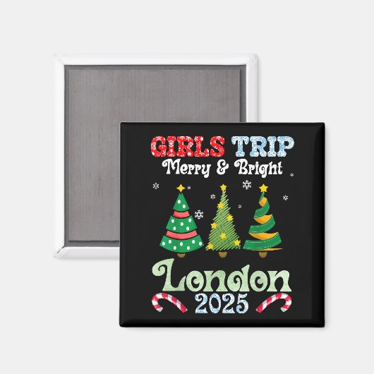 Girls Trip Merry Bright Christmas In London Vacati Magnet (Vorderseite/Rückseite)