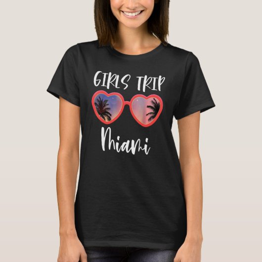 Girls Trip Miami Junggeselinnen-Abschied Matching  T-Shirt (Vorderseite)