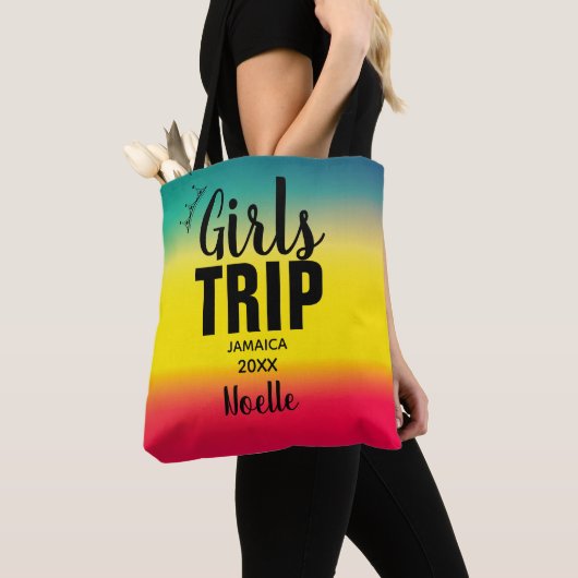 Girls Trip mit Crown Year & Name Green Yellow Red Tasche (Von Nahem)
