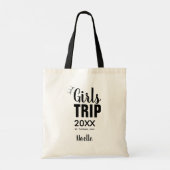 Girls Trip mit Kronen, Jahr und Namen Tragetasche (Rückseite)
