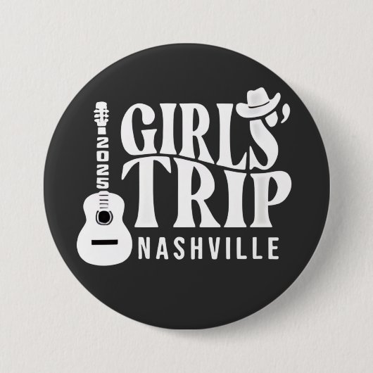 Girls Trip Nashville 2025 Urlaub Sommer Button (Vorderseite)