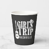 Girls Trip Nashville 2025 Urlaub Sommer Pappbecher (Vorderseite)