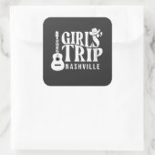 Girls Trip Nashville 2025 Urlaub Sommer Quadratischer Aufkleber (Tasche)
