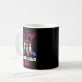 Girls Trip New Orleans 2026 Squad Matching Outfit  Kaffeetasse (Vorderseite Links)