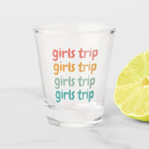 Girls Trip Niedlich Retro Girls Weekend Abenteuerr Schnapsglas
