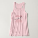 Girls Trip Personalisiert Destination Besties Pink Tank Top<br><div class="desc">Personalisierte Girls Weekend Trip Custom Pink Tank Top mit bearbeitbarem Text und Text für Ihr Datum,  Ziel oder Ort,  Name und lustige Zitat wie "Besties,  Buds,  Getränken" macht einen Spaß und nützliche Sake für Ihre Reise-Team oder Brautmädchen.</div>
