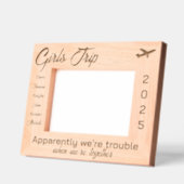 Girls Trip Personalisiert Wood Geätzte Rahmen (Links)