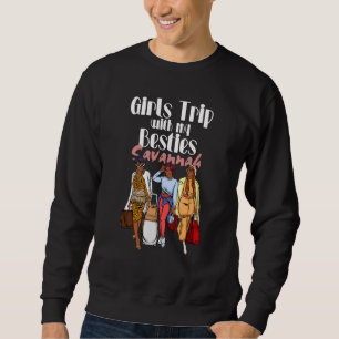 Girls Trip Savannah Besties for Melanin Black Vaca Sweatshirt