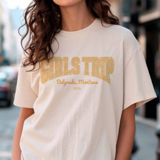 GIRLS TRIP Sunset Ditzy Floral Matching Group T-Shirt