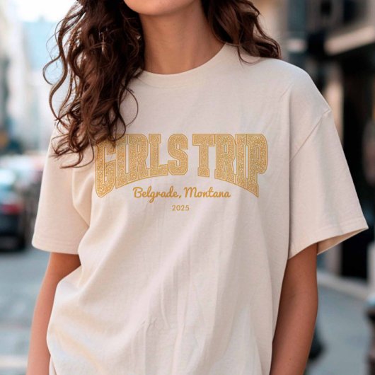 GIRLS TRIP Sunset Ditzy Floral Matching Group T-Shirt