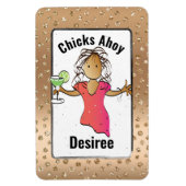 Girls Trip Vacation Accessoire Funny für ihre Kreu Magnet (Vertikal)