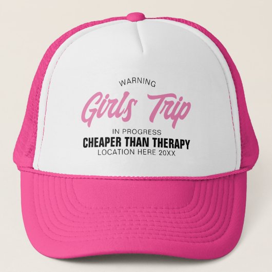 Girls Trip Weekend Sommerurlaub Girl Gang Group Truckerkappe (Vorderseite)
