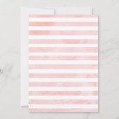 Girls Tropical Floral Baby Dusche Einladung (Rückseite)