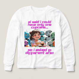Girls Tshirt-Funny Girls Long Sleeve T - Shirt