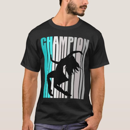 Girls Turquoise Dance Champion Musical Dancer T-Shirt (Vorderseite)