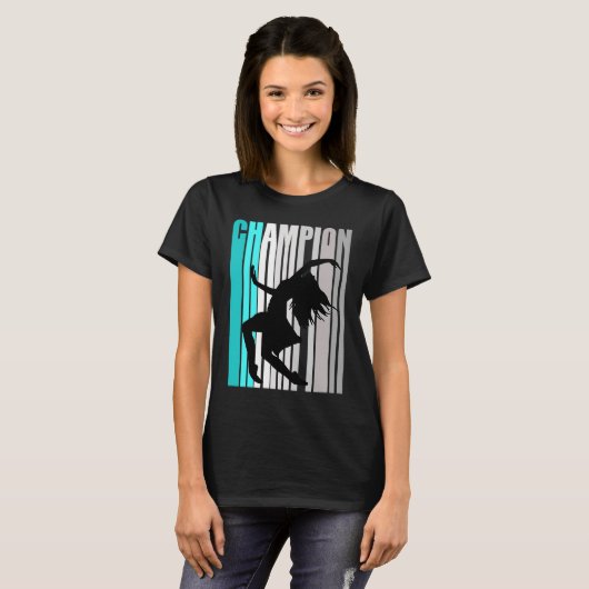 Girls Turquoise Dance Champion Musical Dancer T-Shirt (Vorne ganz)