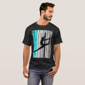 Girls Turquoise Dance Champion Tance Team T-Shirt (Vorne ganz)