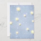 Girls Twinkle Twinkle Little Star Baby Dusche Einladung (Rückseite)