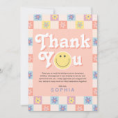 Girls Two Groovy Boho Dankeskarte (Vorderseite)