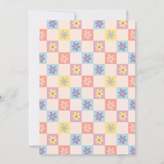 Girls Two Groovy Boho Dankeskarte (Rückseite)