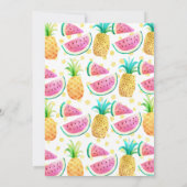 Girls Two-tti Frutti 2. Geburtstag Einladung (Rückseite)