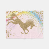 Girls Unicorn Blanket Fleecedecke (Vorderseite (Horizontal))